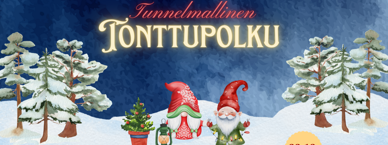 Vesiväritonttuja metsän keskellä